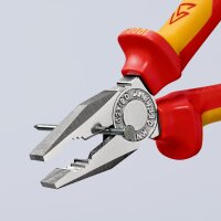 KNIPEX 03 06 160 SB Kombizange isoliert mit Mehrkomponenten-Hüllen, VDE-geprüft verchromt 160 mm (SB-Karte/Blister)