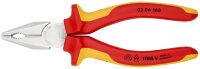 KNIPEX 03 06 160 Kombizange isoliert mit Mehrkomponenten-Hüllen, VDE-geprüft verchromt 160 mm