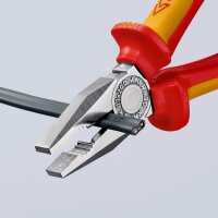 KNIPEX 03 06 200 Kombizange isoliert mit Mehrkomponenten-Hüllen, VDE-geprüft verchromt 200 mm