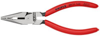 KNIPEX 08 21 145 SB Spitz-Kombizange mit Kunststoff überzogen schwarz atramentiert 145 mm (SB-Karte/Blister)