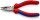 KNIPEX 08 22 145 SB Spitz-Kombizange mit Mehrkomponenten-Hüllen schwarz atramentiert 145 mm (SB-Karte/Blister)