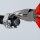 KNIPEX 08 22 145 Spitz-Kombizange mit Comfort-Griffen schwarz atramentiert 145 mm