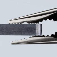 KNIPEX 08 25 145 Spitz-Kombizange mit Mehrkomponenten-Hüllen verchromt 145 mm