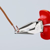 KNIPEX 08 26 145 SB Spitz-Kombizange isoliert mit Mehrkomponenten-Hüllen, VDE-geprüft verchromt 145 mm