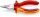 KNIPEX 08 26 145 SB Spitz-Kombizange isoliert mit Mehrkomponenten-Hüllen, VDE-geprüft verchromt 145 mm