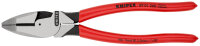 KNIPEX 09 01 240 SB Kraft-Kombizange "Linemans Pliers" amerikanisches Modell mit rutschhemmendem Kunststoff überzogen schwarz atramentiert 240 mm