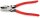 KNIPEX 09 01 240 SB Kraft-Kombizange "Linemans Pliers" amerikanisches Modell mit rutschhemmendem Kunststoff überzogen schwarz atramentiert 240 mm