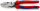 KNIPEX 09 02 240 SB Kraft-Kombizange "Linemans Pliers" amerikanisches Modell mit Mehrkomponenten-Hüllen schwarz atramentiert 240 mm