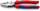 KNIPEX 09 02 240 T BK Kraft-Kombizange "Linemans Pliers" mit Befestigungsöse amerikanisches Modell mit Mehrkomponenten-Hüllen, mit integrierter Befestigungsöse zum Anbringen einer Absturzsicherung schwarz atramentiert 240 mm (SB-Karte/Blister)