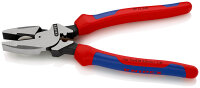 KNIPEX 09 12 240 SB Kraft-Kombizange "Linemans Pliers" amerikanisches Modell mit Comfort-Griffen schwarz atramentiert 240 mm