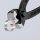 KNIPEX 10 98 I220 Ohrklemmenzange mit Kunststoff überzogen schwarz atramentiert 220 mm