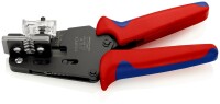 KNIPEX 12 12 10 Präzisions-Abisolierzange mit Formmessern mit Mehrkomponenten-Hüllen brüniert 195 mm
