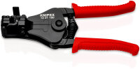 KNIPEX 12 21 180 Abisolierzange mit Formmessern mit Kunststoff-Griffhüllen schwarz lackiert 180 mm