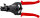 KNIPEX 12 21 180 Abisolierzange mit Formmessern mit Kunststoff-Griffhüllen schwarz lackiert 180 mm