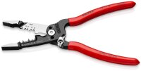 KNIPEX 13 71 8 WireStripper Multifunktions-Elektrikerzange amerikanisches Modell mit Kunststoff überzogen schwarz atramentiert 200 mm