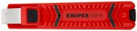 KNIPEX 16 20 16 SB Abmantelungswerkzeug mit Schleppklinge schlagfestes Kunststoffgehäuse 130 mm
