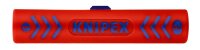 KNIPEX 16 60 100 SB Abisolierwerkzeug für Koaxialkabel universal 100 mm