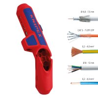 KNIPEX 16 95 01 SB ErgoStrip® Universal-Abmantelungswerkzeug 135 mm